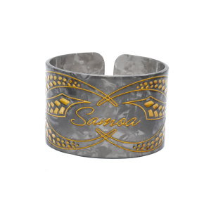 Turtle Shell Engraved Samoa Bracelets